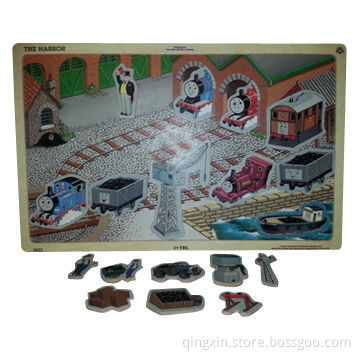 Magnetic trains, made of vinyl magnets for ages 3